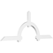 Ekena Millwork Ericson Architectural Grade PVC Gable Bracket, 84"W x 31 1/2"H x 2"D x 4"F, 9/12 Pitch GBP084X32X0204ERI00 - alternate 1